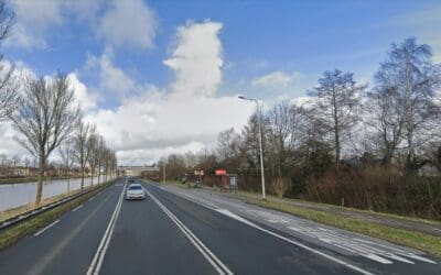 foto van de bushalte aan de jaagweg